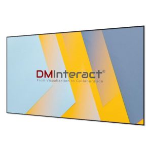 DMInteract 120inch 16:9 4K Thin Frame Black Crystal ALR Projector Screen For Short/Normal/Long Throw Projectors