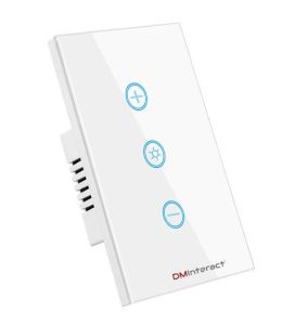 DMInteract DM-DSS-03 Smart Home WiFi Touch Dimmer Wall Switch With Voice Control