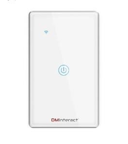 DMInteract DMSS1G-GW Smart Home 1/2/3/4 Gang 10A 600W/Gang Wi-Fi, Touch Switch With Voice Control