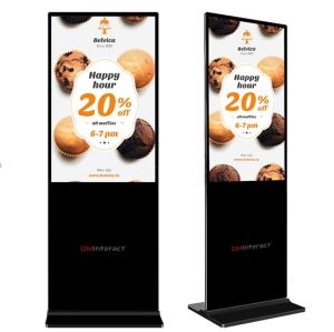 DMInteract DM-T554K-S 55" Smart Touch 4K LCD Digital Indoor Kiosk Floor Standing Signage